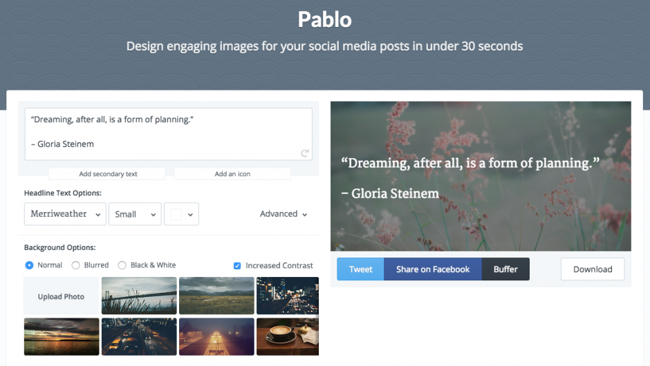 Pablo Creating Engaging Images