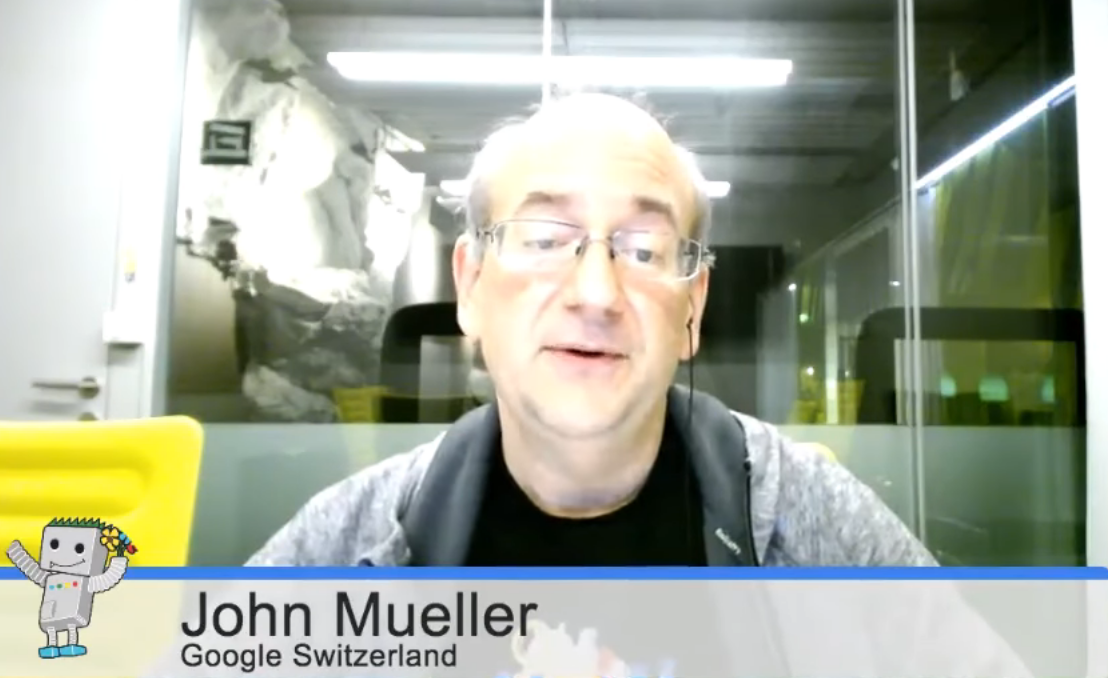 John Mueller on YouTube