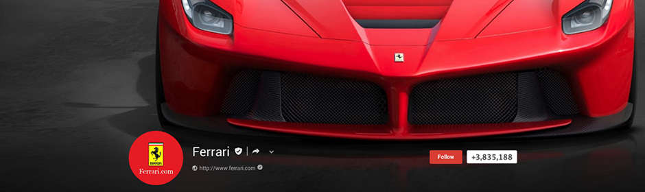 Ferrari on Google+